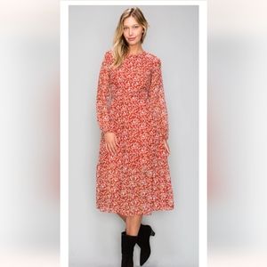 NWOT VICI Floral Midi Dress